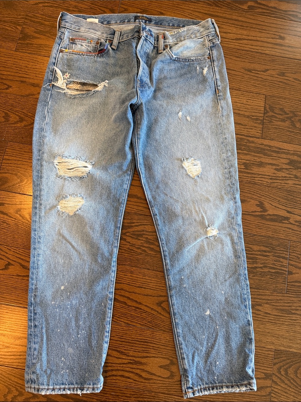 Polo women’s  Distressed Light Blue Denim Jeans
